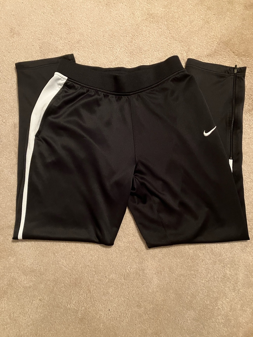 Nike Black Joggers with White Side Stripe GUC!